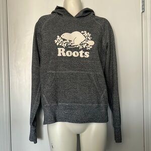 Roots Heathered Grey Pull Over Hoodie